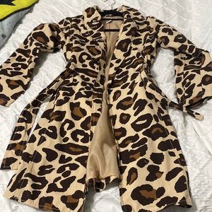 Girls leopard jacket